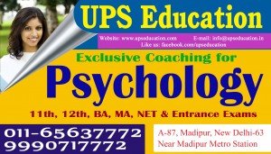 Psychology class in Paschim Vihar - UPS Education