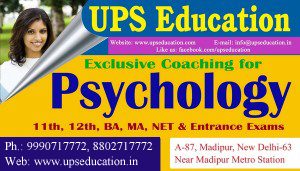 UPS Education is the best place for National Eligibility Test [NET] Psychology Entrance coaching.