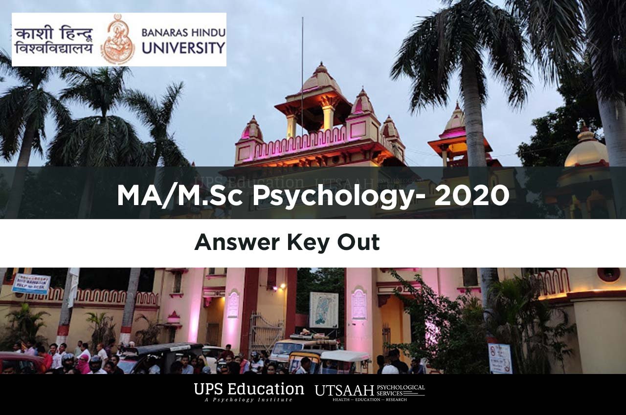 BHU MA/M.Sc Psychology 2020 Provisional Answer key out