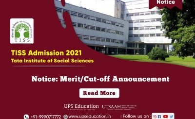 Tata Institute of Social Sciences Merit List/Cut-off Announced for 2021 Admission
