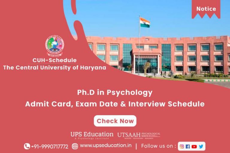 phd in psychology in haryana