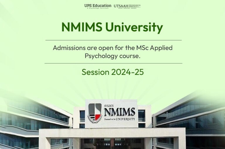 NMIMS University MSc Applied Psychology Admissions 2024 - EPsychology