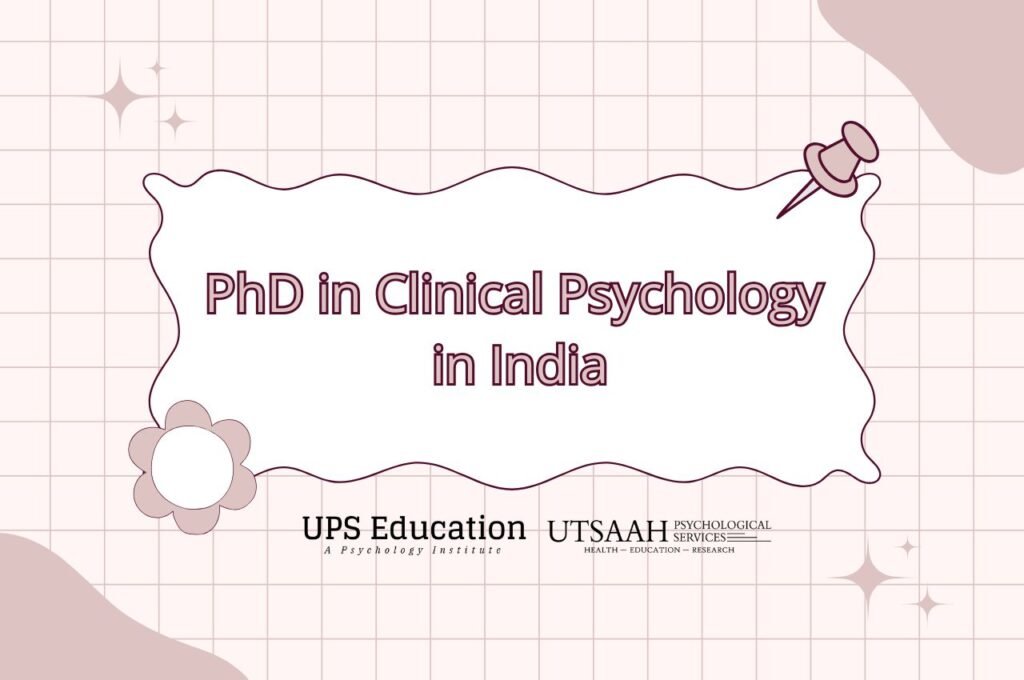 PhD in Clinical Psychology in India