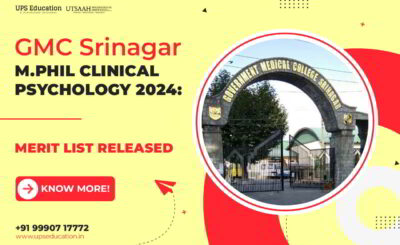 GMC Srinagar M.Phil Clinical Psychology 2024